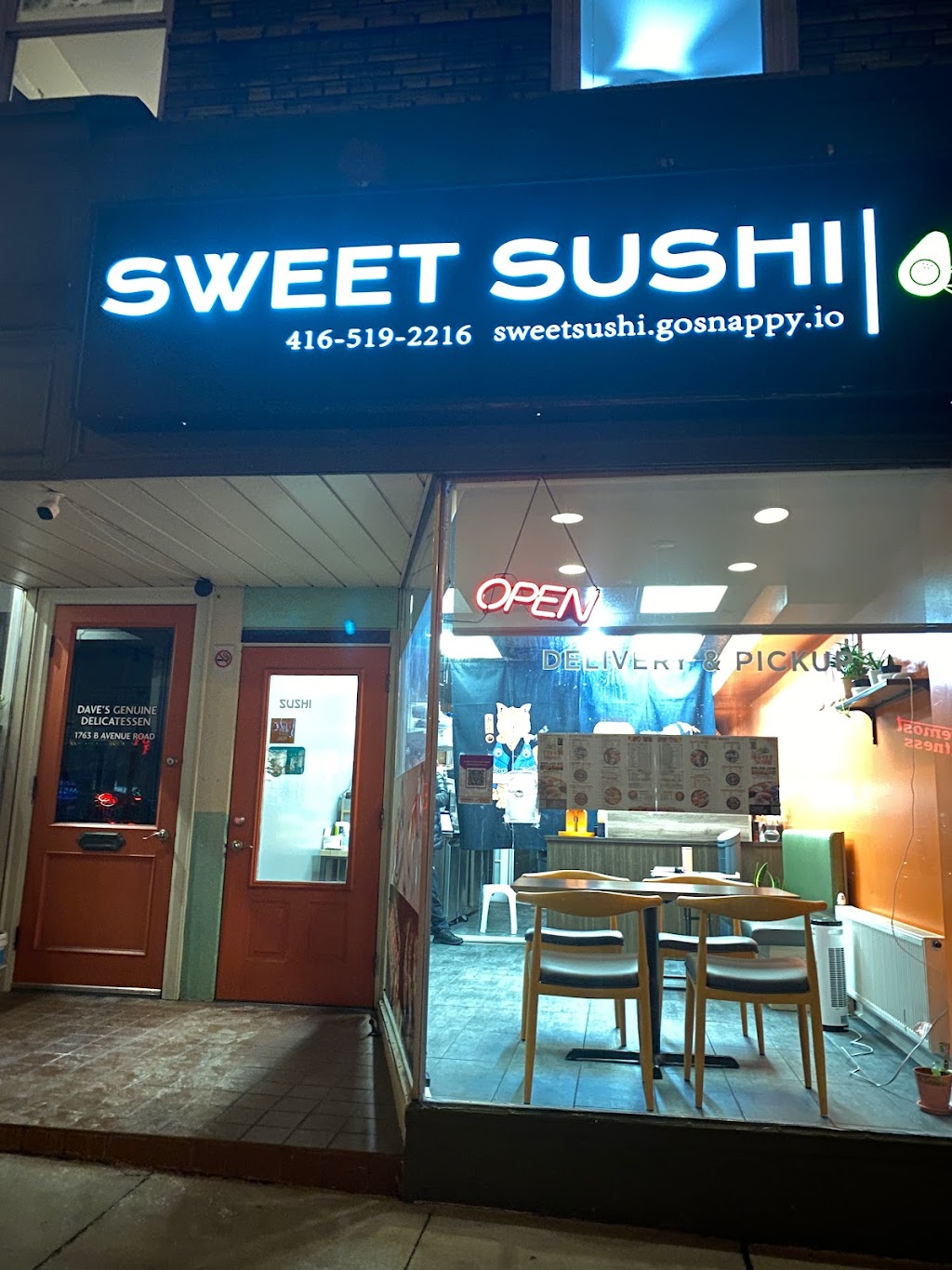 Sweet Sushi Toronto | 1763a Avenue Rd, North York, ON M5M 3Y8, Canada | Phone: (647) 616-2805