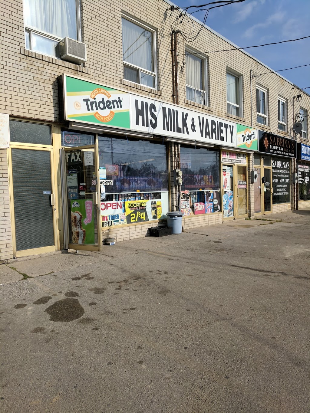 His Milk & Variety | 1173 Lakeshore Rd E, Mississauga, ON L5E 1G1, Canada | Phone: (905) 278-9688
