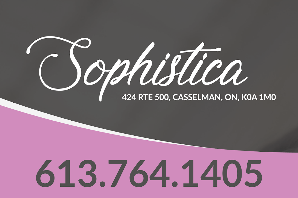Sophistica | 424 Route 500 East, Casselman, ON K0A 1M0, Canada | Phone: (613) 764-1405