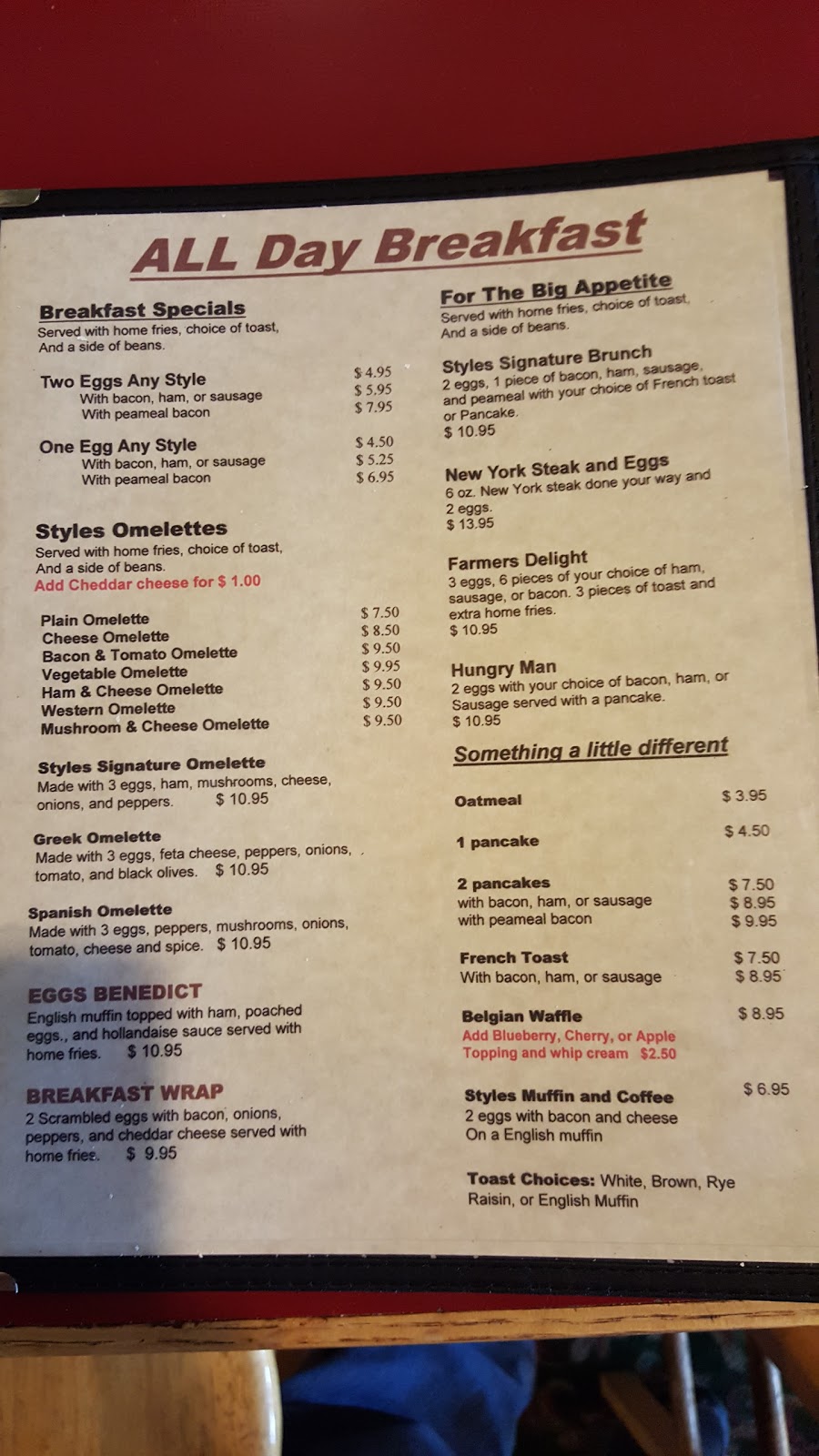 Styles Cafe | 121 King St, Delhi, ON N4B 1X9, Canada | Phone: (519) 582-3170