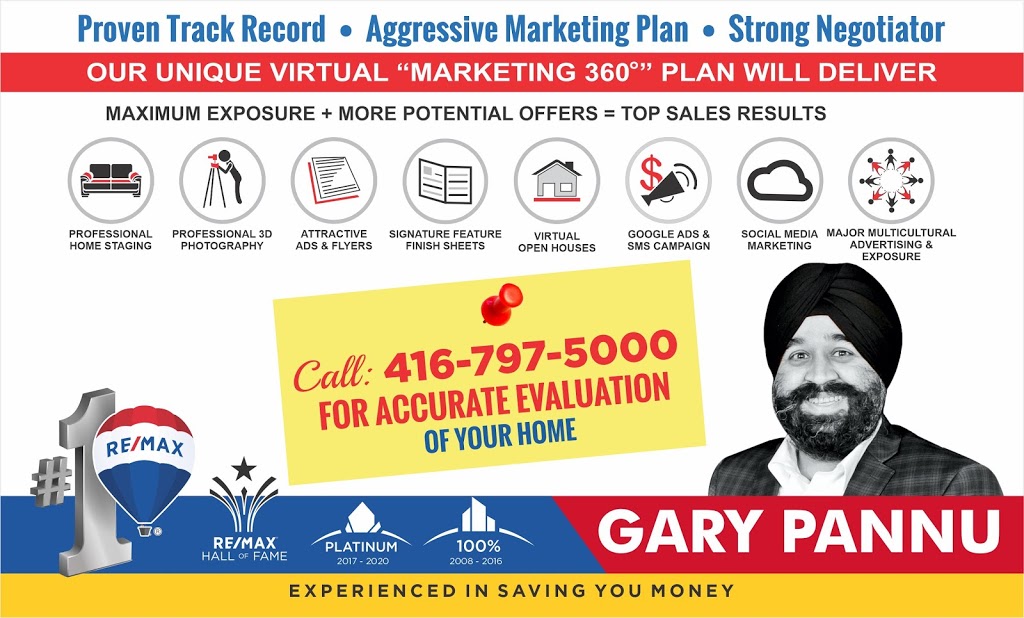 Gary Pannu Home Selling System | 44 Sky Harbour Dr, Brampton, ON L6Y 0V7, Canada | Phone: (416) 797-5000