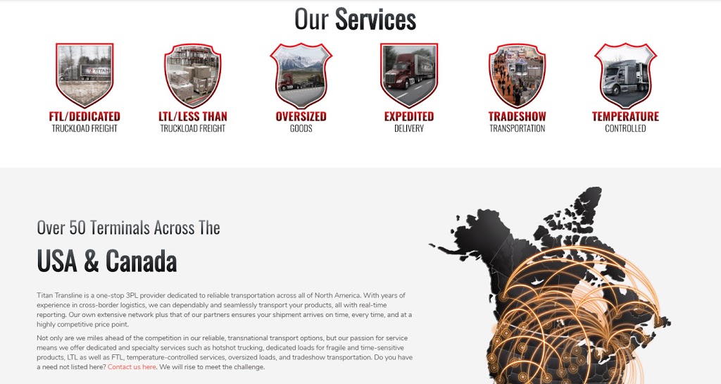 Titan Transline Inc | 2089 Valens Rd, Puslinch, ON N0B 2J0, Canada | Phone: (905) 659-8595