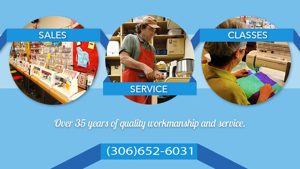The Sewing Machine Store Saskatoon | 1730 Quebec Ave #4, Saskatoon, SK S7K 1V9, Canada | Phone: (306) 652-6031