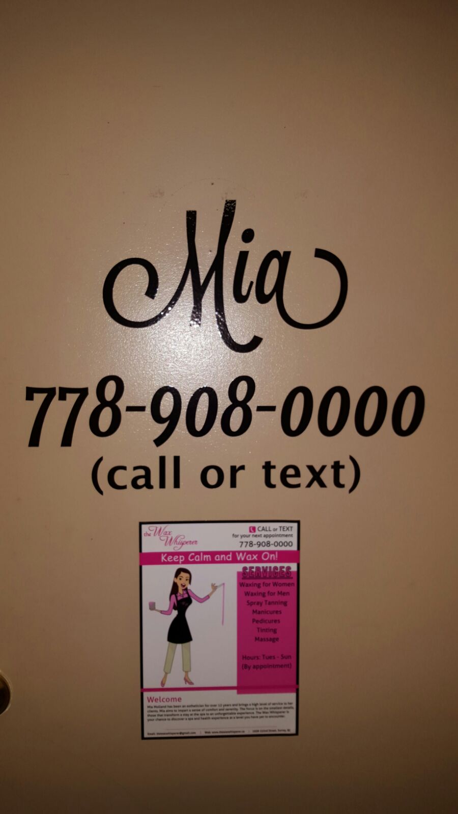 The Wax Whisperer | 3953 206a St, Langley City, BC V3A 7A8, Canada | Phone: (778) 908-0000