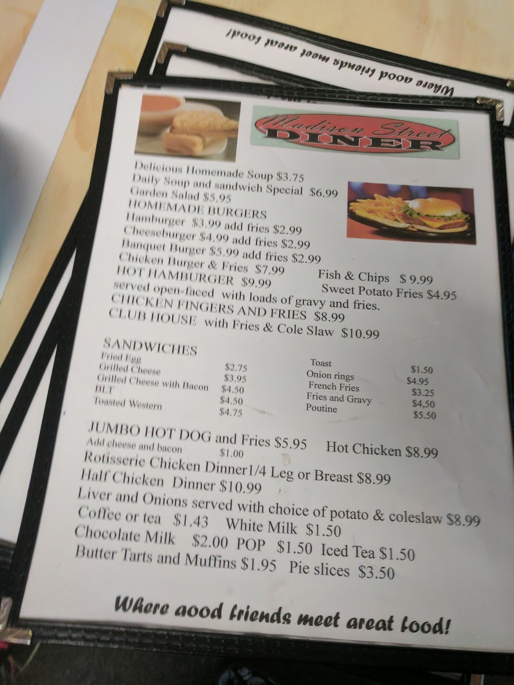 Madison Street Diner | 1287 Madison St, Orillia, ON L3V 6H4, Canada | Phone: (705) 326-4949