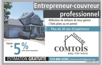 Toiture Comtois Inc | 2036 Av. de Salaberry, Chambly, QC J3L 0J7, Canada | Phone: (514) 894-2438