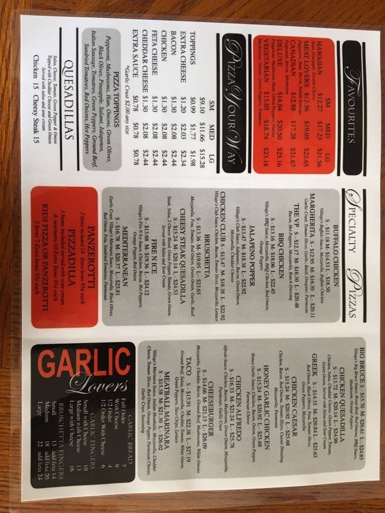 Village Pizzeria Erin | 67 Main St, Erin, ON N0B 1T0, Canada | Phone: (519) 833-2233