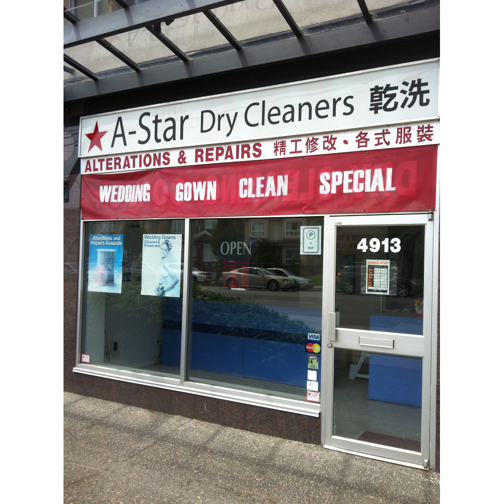 A Star Dry Cleaners | 4913 Main St, Vancouver, BC V5W 2R2, Canada | Phone: (604) 322-3216