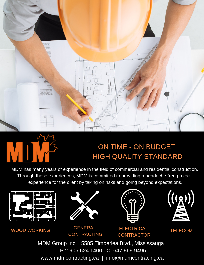 MDM Contracting | 5585 Timberlea Blvd, Mississauga, ON L4W 2S4, Canada | Phone: (647) 904-9496
