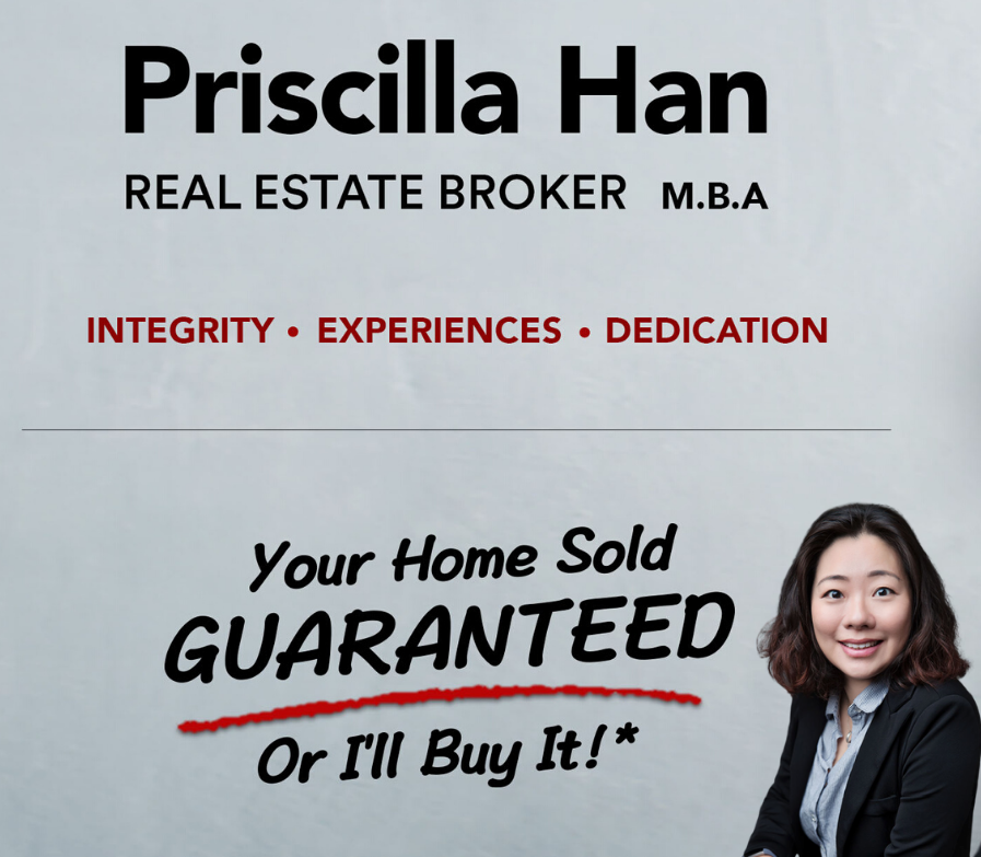 Priscilla Han Real Estate Broker | Your Home Sold Guaranteed, Or | 8901 Woodbine Ave Suite 208, Markham, ON L3R 9Y4, Canada | Phone: (647) 989-3823