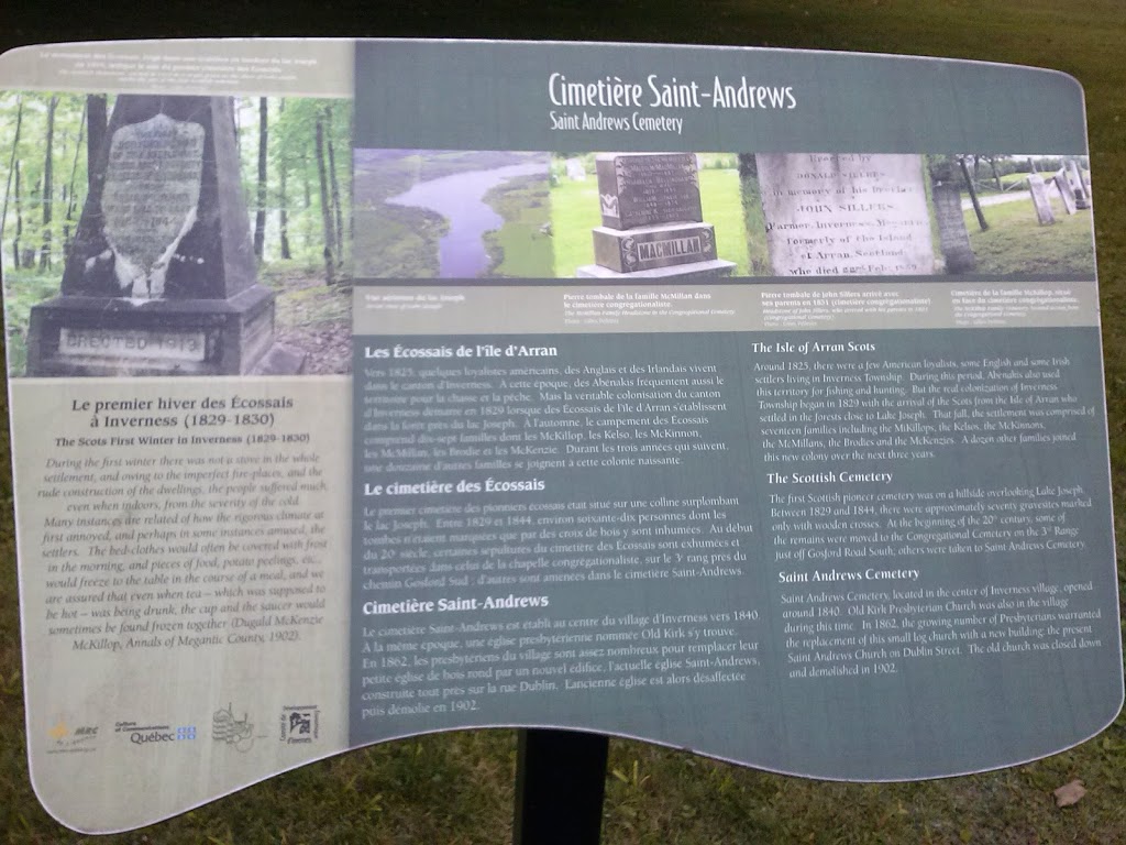 St-Andrews Presbyterian Cemetery | 1800-1814 Route Dublin, Inverness, QC G0S 1K0, Canada