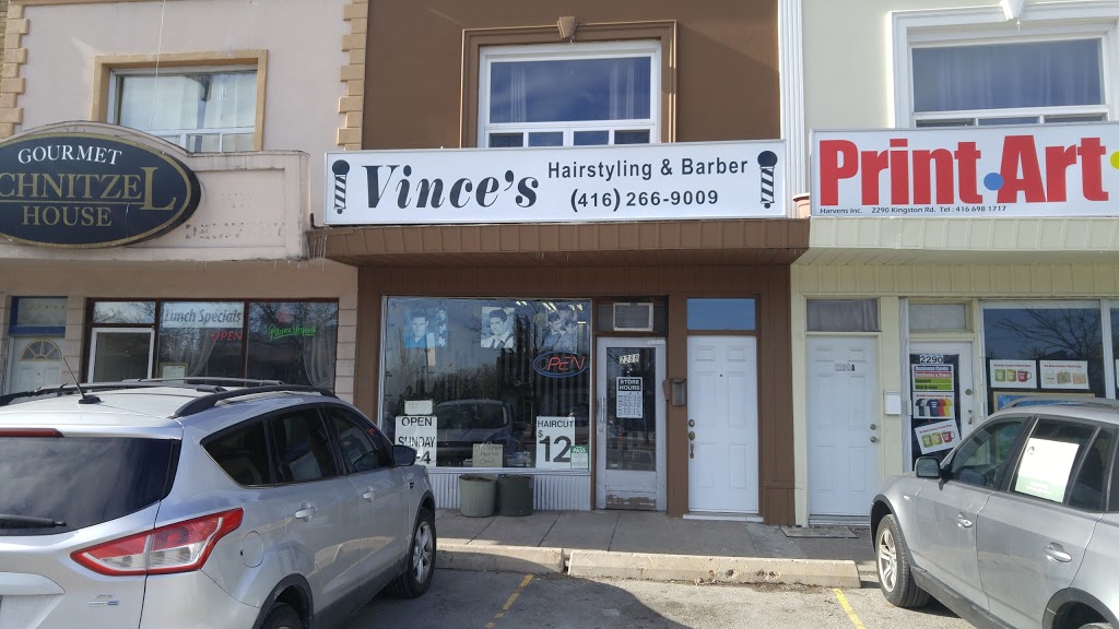 Vinces Hairstyling & Barber | 2288 Kingston Rd, Scarborough, ON M1N 1T9, Canada | Phone: (416) 266-9009