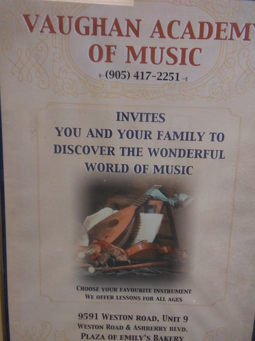 Vaughan Academy of Music & Arts | 9591 Weston Rd, Vaughan, ON L4L 4Y8, Canada | Phone: (905) 417-2251