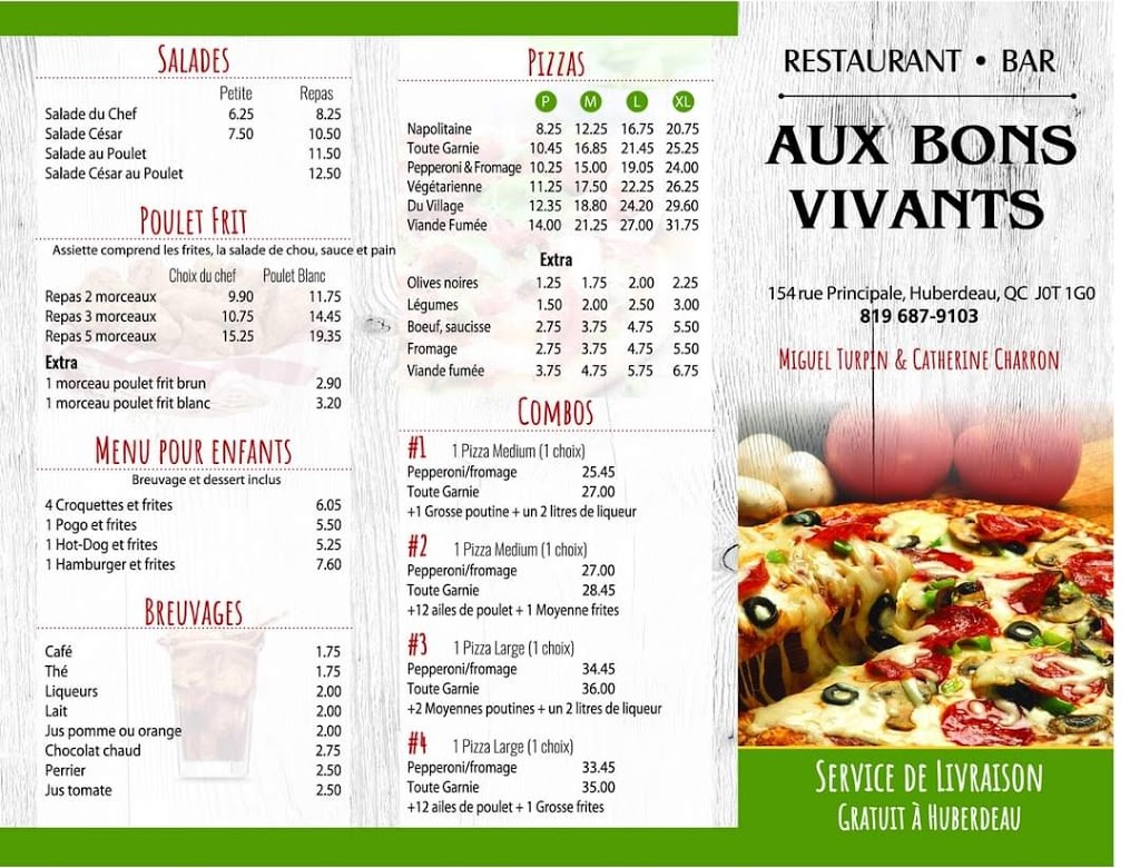 Bar Aux Bons Vivants | 154 Rue Principale, Huberdeau, QC J0T 1G0, Canada | Phone: (819) 687-9103