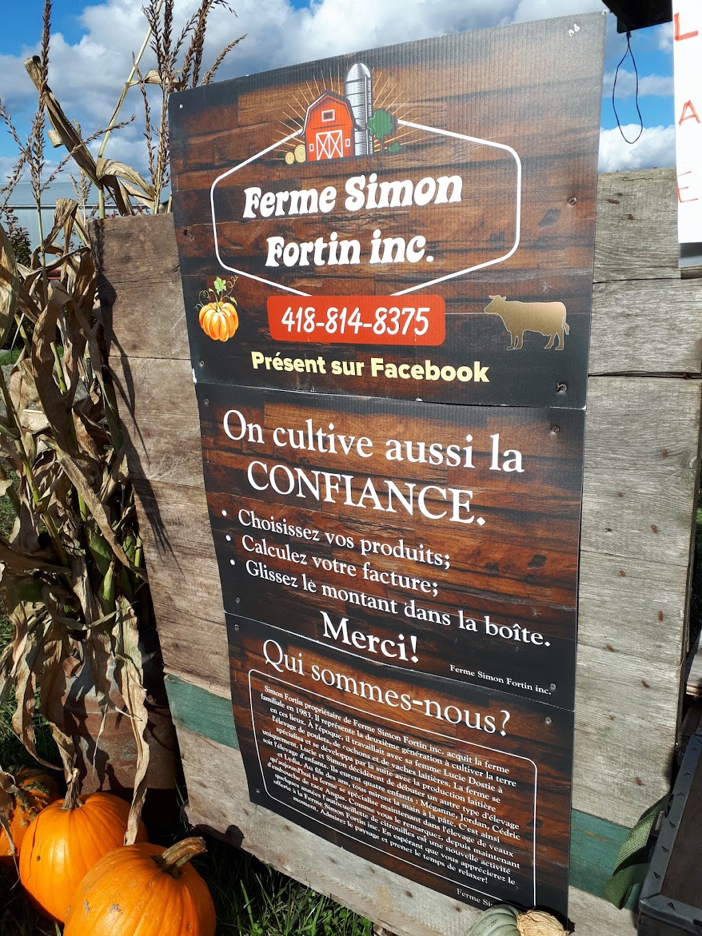 Ferme Simon Fortin Inc. | 1089 Québec 271 N, Sainte-Clotilde-de-Beauce, QC G0N 1C0, Canada | Phone: (418) 957-9464