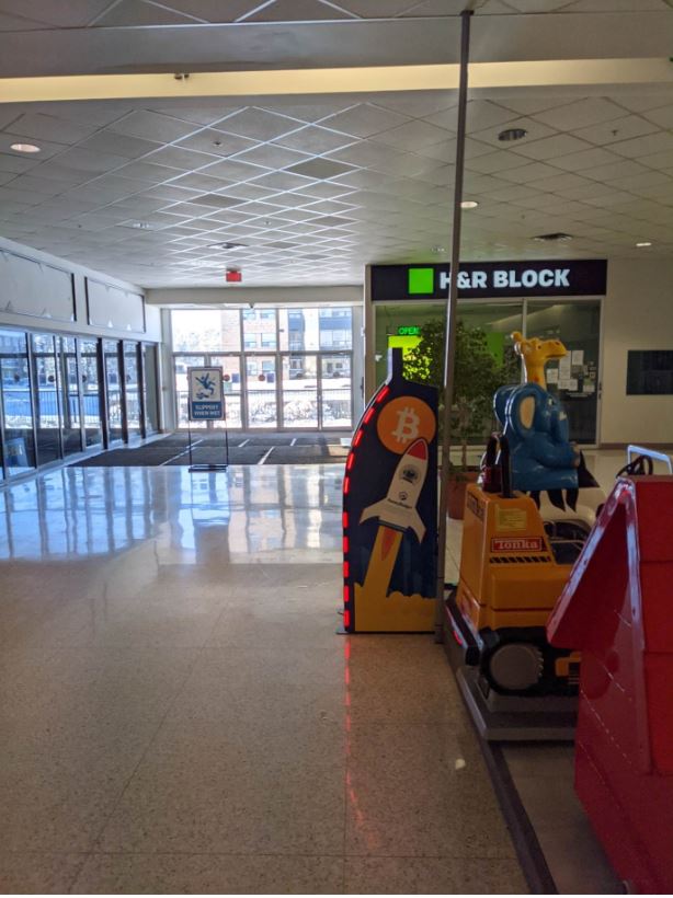 HoneyBadger Bitcoin ATM at Bayfield Mall | 320 Bayfield St, Barrie, ON L4M 3C2, Canada | Phone: (604) 787-1220