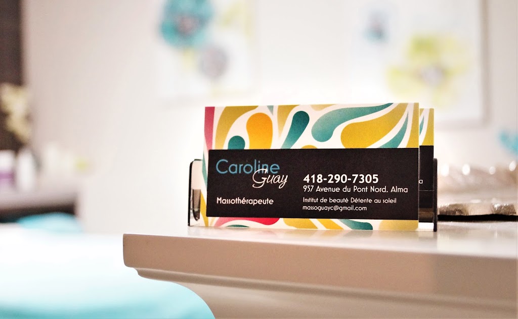 Caroline Guay Massothérapeute | 980 Boulevard St Jude, Alma, QC G8B 3K8, Canada | Phone: (418) 290-7305