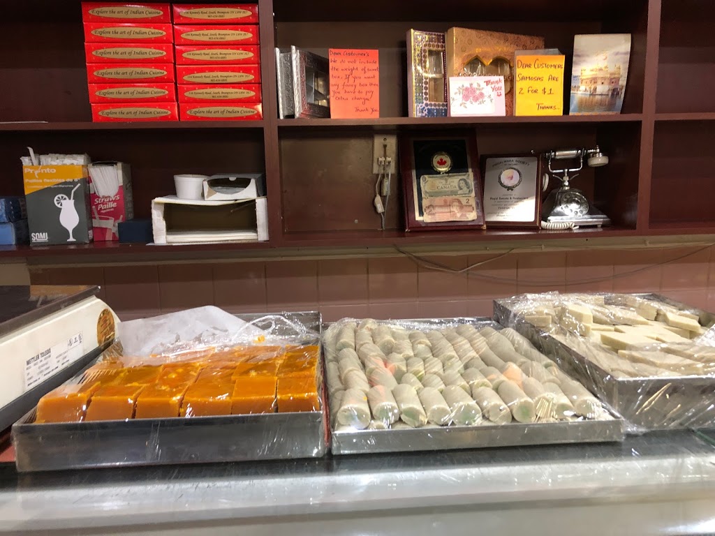 Royal India Sweets & Restaurant | 116 Kennedy Rd S, Brampton, ON L6W 3E7, Canada | Phone: (905) 454-0883