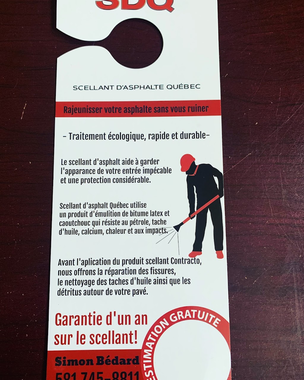Scellant dasphalte Québec S.D.Q. | 1426 Rte Marie-Victorin, Saint-Nicolas, QC G7A 4G7, Canada | Phone: (581) 745-8811