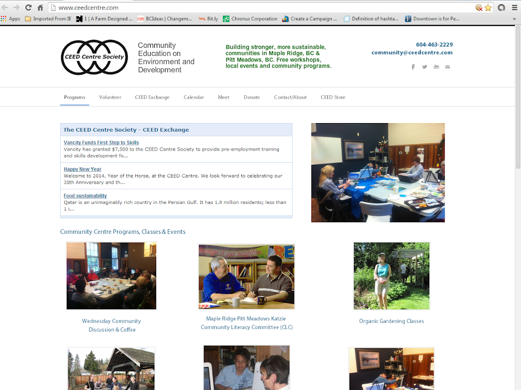 CEED Centre Society | 11739 223 St, Maple Ridge, BC V2X 5X8, Canada | Phone: (604) 463-2229