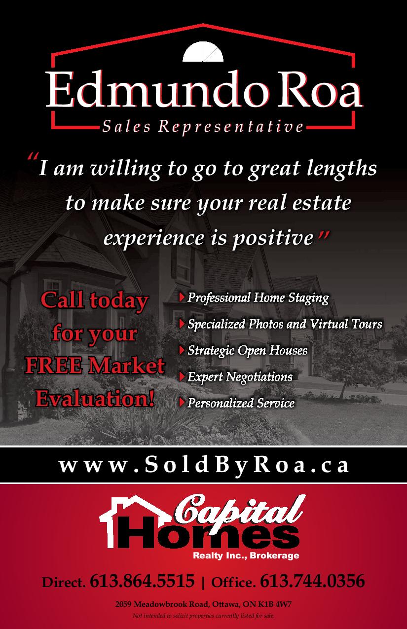 Edmundo Roa | 1419 Carling Ave #217, Ottawa, ON K1Z 7L6, Canada | Phone: (613) 864-5515