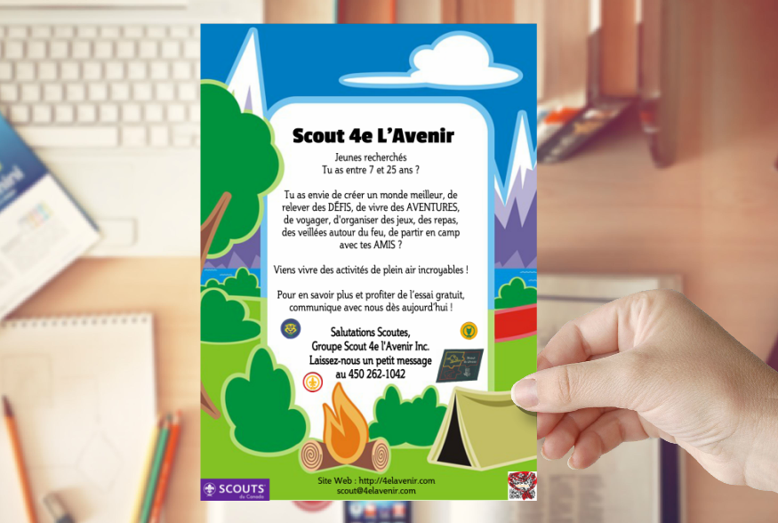 Groupe Scout 4e lAvenir inc. | 125 Rue Arpin, Sainte-Madeleine, QC J0H 1S0, Canada | Phone: (450) 262-1042