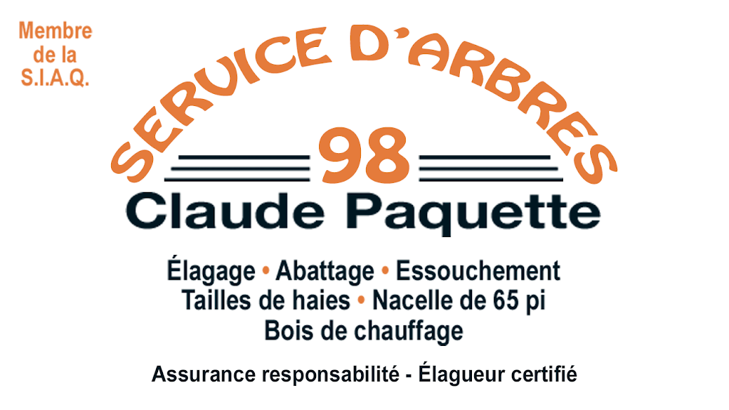 Service dArbres 98 Claude Paquette - émondage | 10 Rue du Tournesol, Shefford, QC J2M 1K9, Canada | Phone: (514) 213-2013