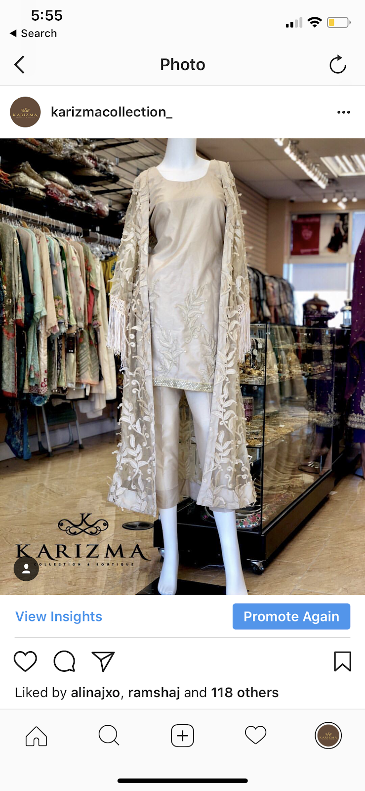 Karizma Collection & Boutique | 150 New Delhi Dr #42, Markham, ON L3S 0B5, Canada | Phone: (905) 294-9930