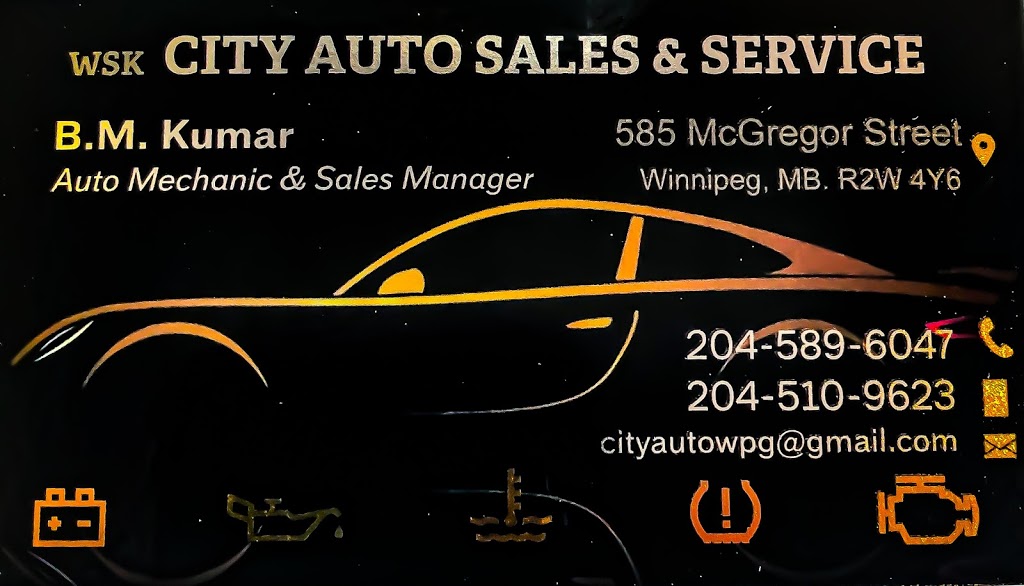 WSK CITY AUTO SALES & SERVICE | 585 McGregor St, Winnipeg, MB R2W 4Y6, Canada | Phone: (204) 510-9623