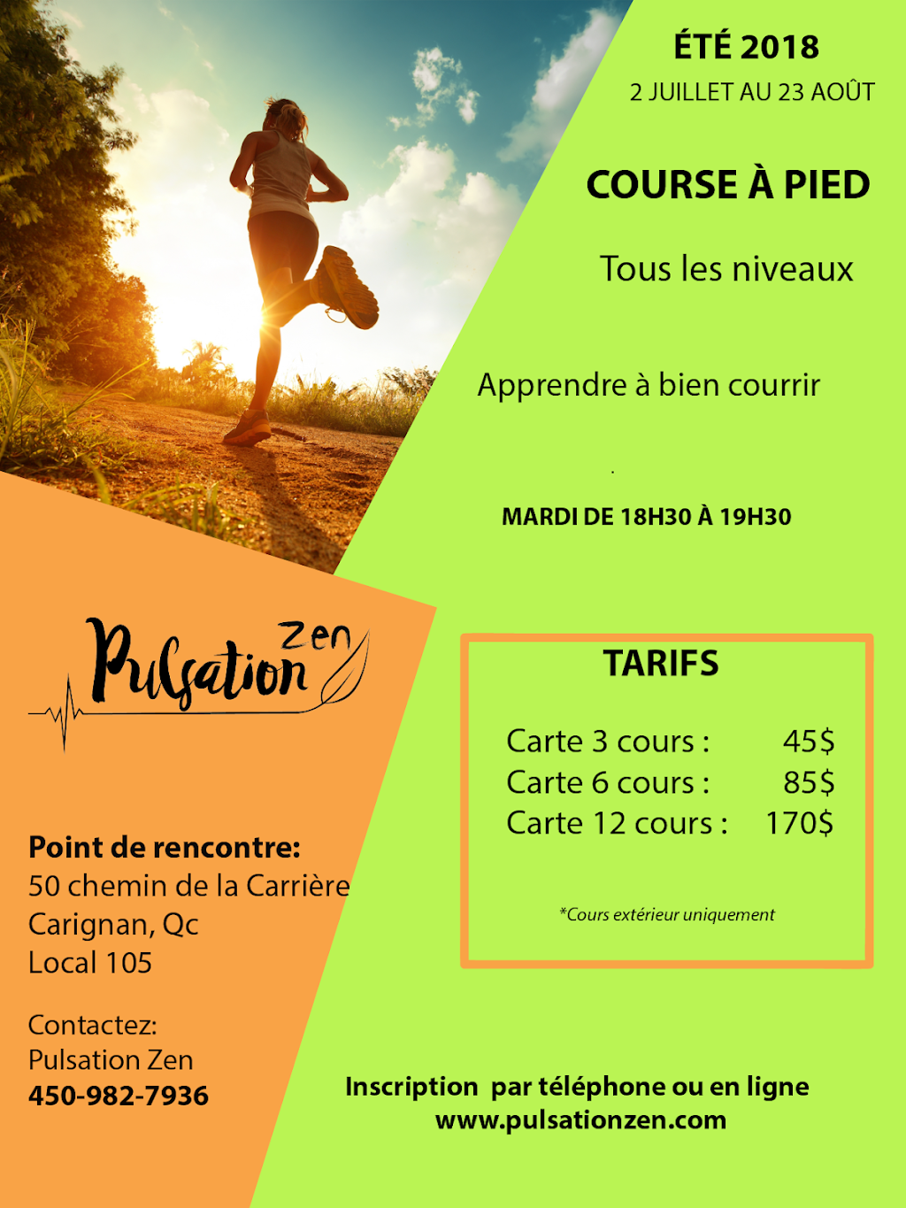 Pulsation Zen | 50 chemin de la carrière, Local 105, unité B, case 18, Carignan, QC J3L 0N5, Canada | Phone: (450) 982-7936
