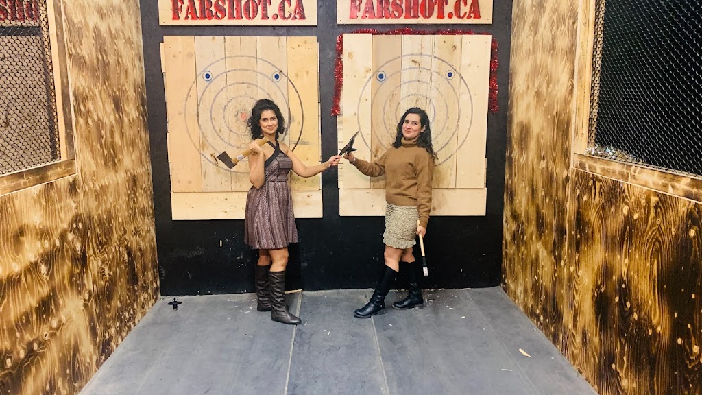 Far Shot Brampton - Axe Throwing, Knife and Archery | 255 Queen St E #1B, Brampton, ON L6W 2B8, Canada | Phone: (844) 750-0118