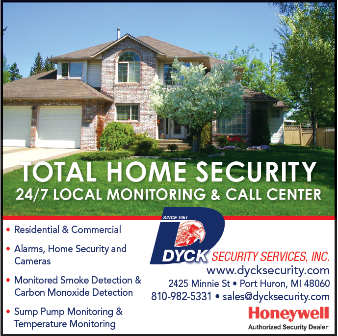 DYCK Security Services | 2425 Minnie St, Port Huron, MI 48060, USA | Phone: (810) 982-5331