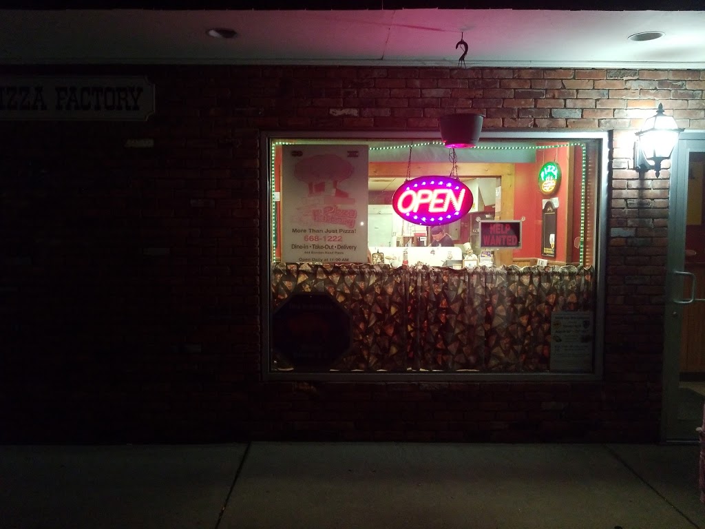 Pizza factory | 444 Borden Rd, Buffalo, NY 14224, USA | Phone: (716) 668-1222