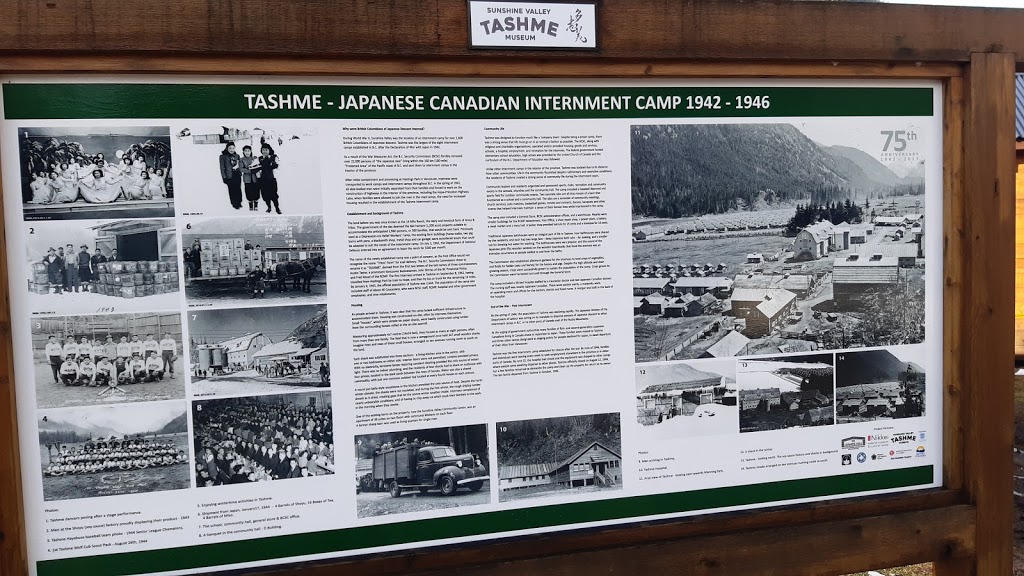 Sunshine Valley Tashme Museum | 14731 Alpine Blvd, Hope, BC V0X 1L5, Canada | Phone: (604) 869-7070