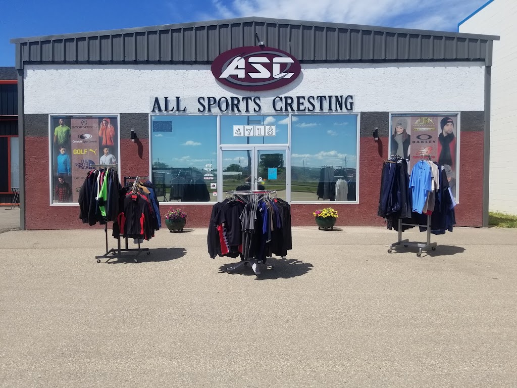 All Sports Cresting | 4718 AB-2A, Lacombe, AB T4L 1H4, Canada | Phone: (403) 782-6681
