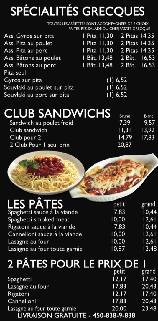 Pizza Laplaine 2 Pour 1 | 10551 Boulevard Laurier #135, Terrebonne, QC J7M 1V5, Canada | Phone: (450) 838-9838