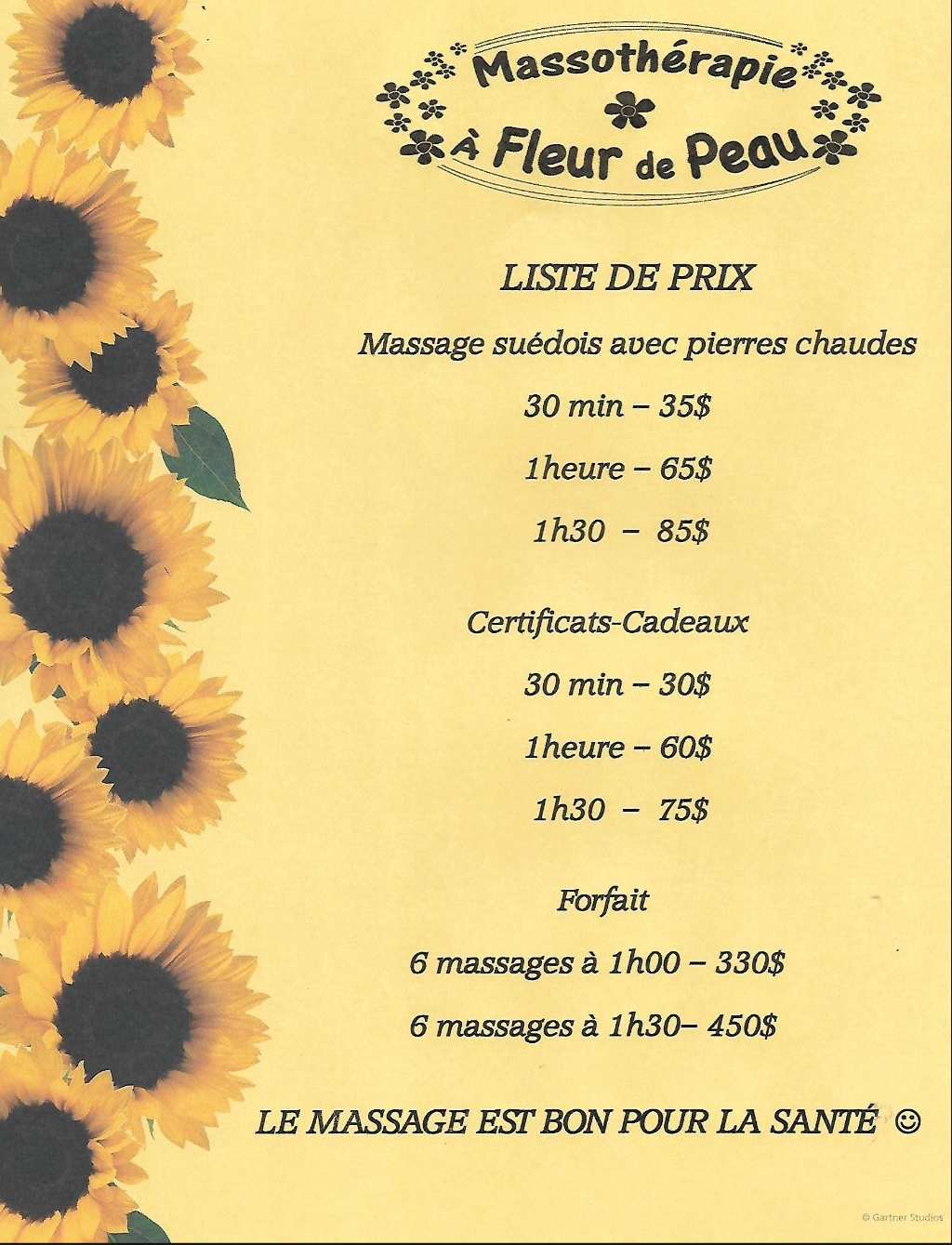 Massothérapie, A fleur de peau | 481 Rue St Joseph, Saint-Raymond, QC G3L 1K5, Canada | Phone: (418) 337-4899