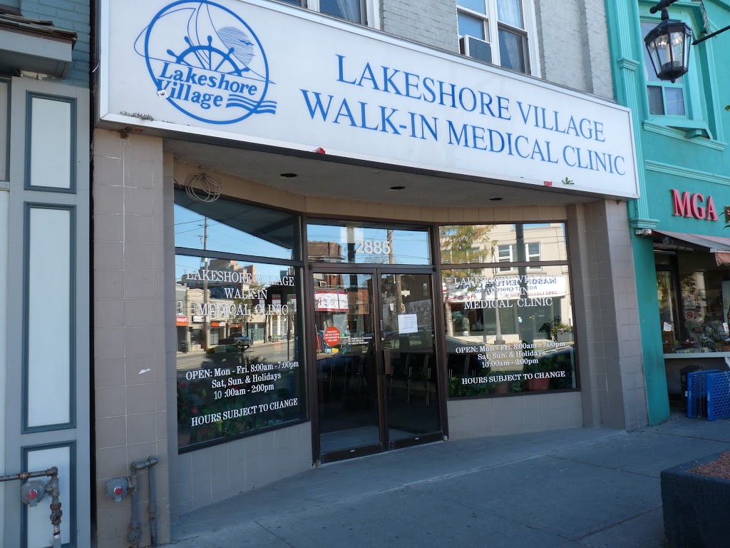 Lakeshore Village Walk-In Medical Clinic | health | 2889 Lake Shore Blvd W, Etobicoke, ON M8V 1J1, Canada | 4162595100 OR +1 416-259-5100