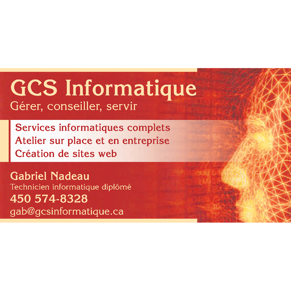 GCS Informatique | 484 Rue de la Passiflore, Granby, QC J2H 0Z3, Canada | Phone: (450) 574-8328