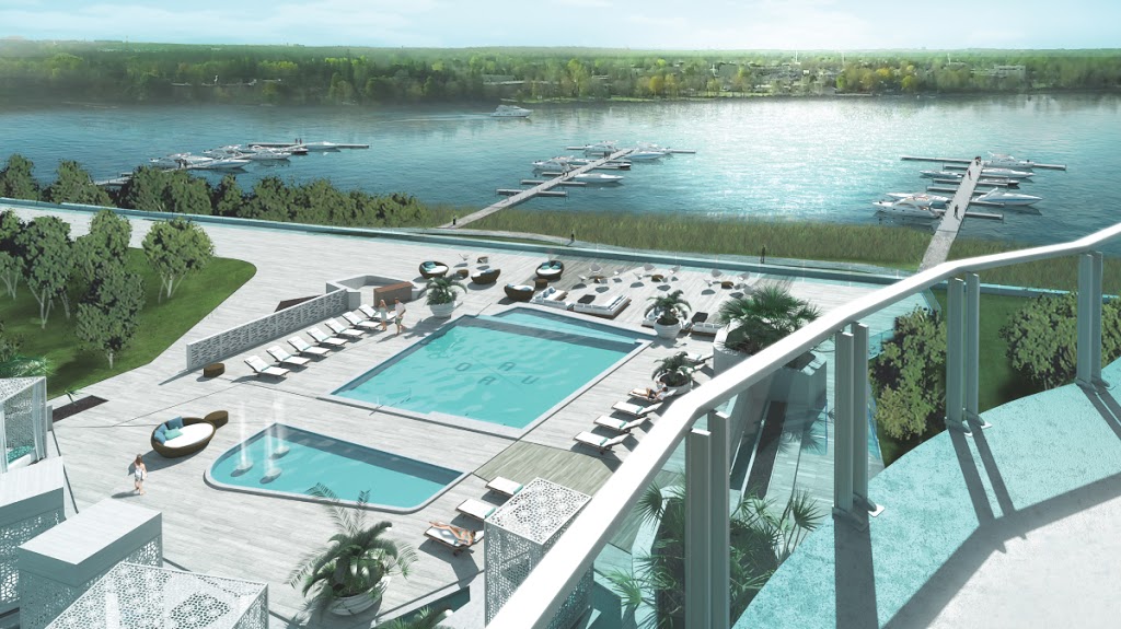 Condos Aquablu - Bureau des ventes | 108 Chemin du Bord-de-lEau, Laval, QC H7X 1S8, Canada | Phone: (514) 654-2782