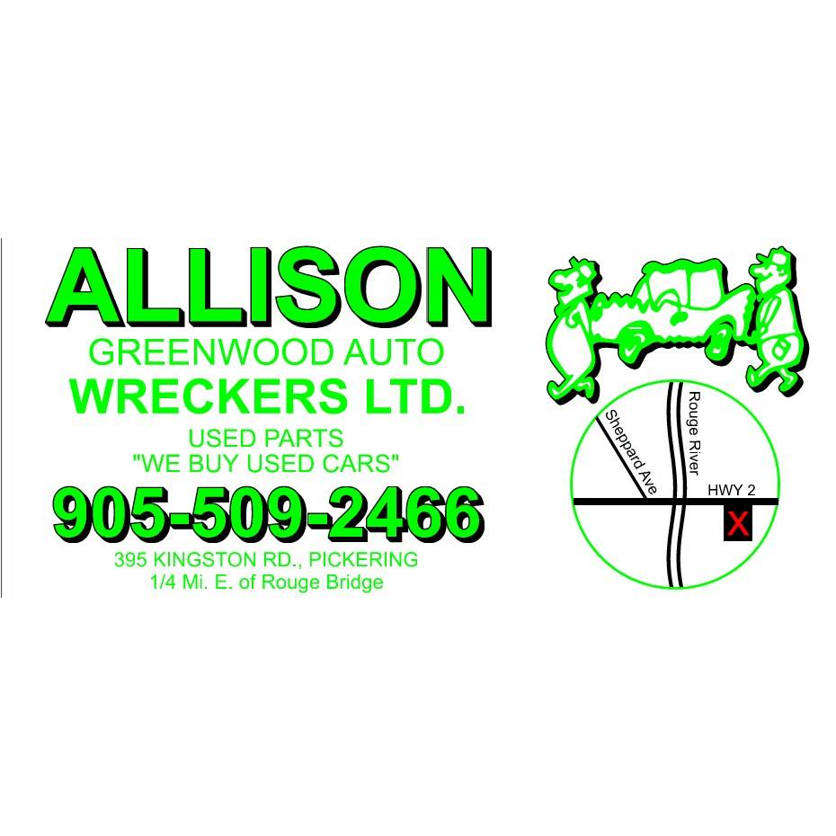 Allison Greenwood Auto Wreckers | 395 Kingston Rd, Pickering, ON L1V 1A3, Canada | Phone: (905) 509-2466
