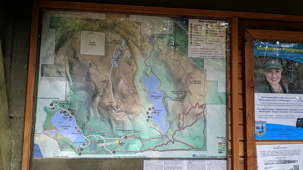 Cascade Falls Parking | 822 Mt Constitution Rd, Olga, WA 98279, USA