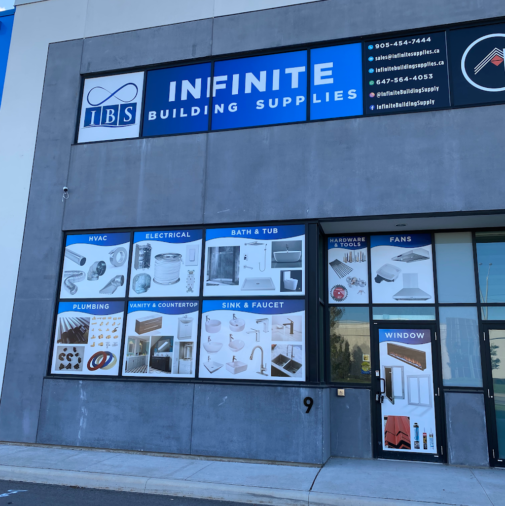 Infinite Building Supplies | 10 Lightbeam Terrace Unit #9, Brampton, ON L6Y 6H9, Canada | Phone: (905) 454-7444
