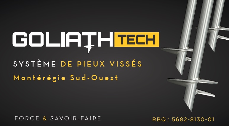 GoliathTech Montérégie Ouest | 66 Rue Joly, Rigaud, QC J0P 1P0, Canada | Phone: (450) 374-3717