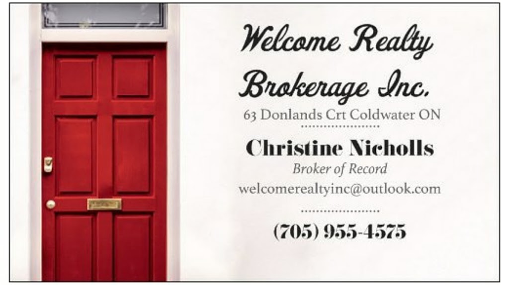 Welcome Realty Brokerage Inc. | 63 Donlands Ct, Coldwater, ON L0K 1E0, Canada | Phone: (705) 955-4575