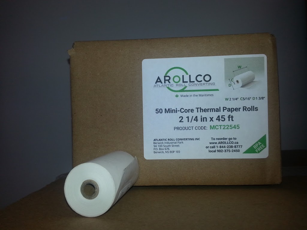 AROLLCO Atlantic Roll Converting Inc. | 9A 100 South Street, Berwick Industrial Park Box 676, Berwick, NS B0P 1E0, Canada | Phone: (902) 375-2450