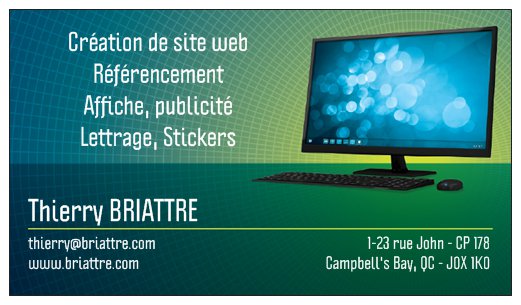 Thierry BRIATTRE - Création de site internet | 23 Rue John #1, Campbells Bay, QC J0X 1K0, Canada | Phone: (613) 717-3051