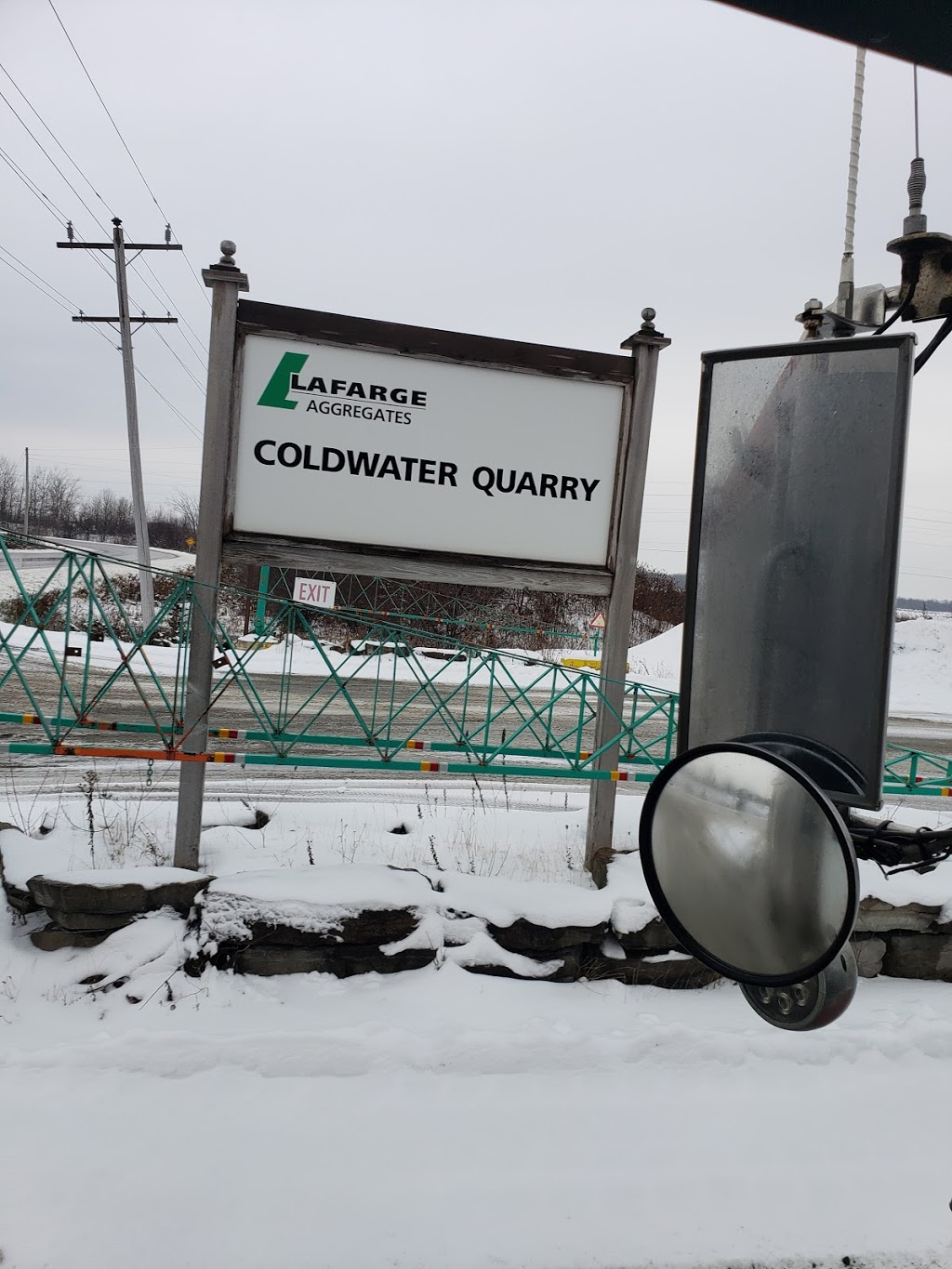 Lafarge Coldwater Quarry | 2328 Quarry Rd, Coldwater, ON L0K 1E0, Canada | Phone: (705) 686-7262