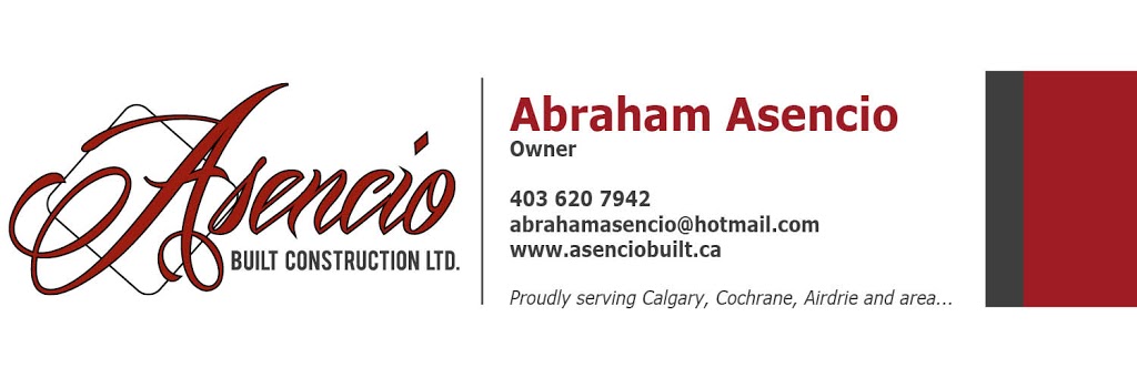 Asencio Built Construction Ltd | 19 Appletree Way SE, Calgary, AB T2K 7A2, Canada | Phone: (403) 620-7942