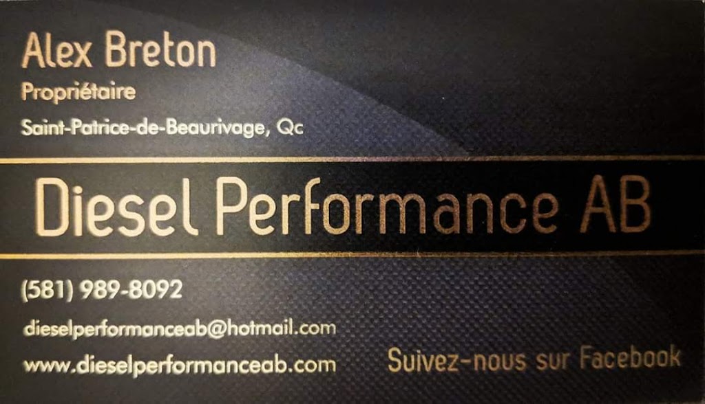 Diesel Performance AB | 375 Rang des Chutes, Saint-Patrice-de-Beaurivage, QC G0S 1B0, Canada | Phone: (581) 989-8092